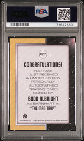 2014 Star Trek TOS Portfolio Prints Autograph Budd Albright Limited Auto PSA 10